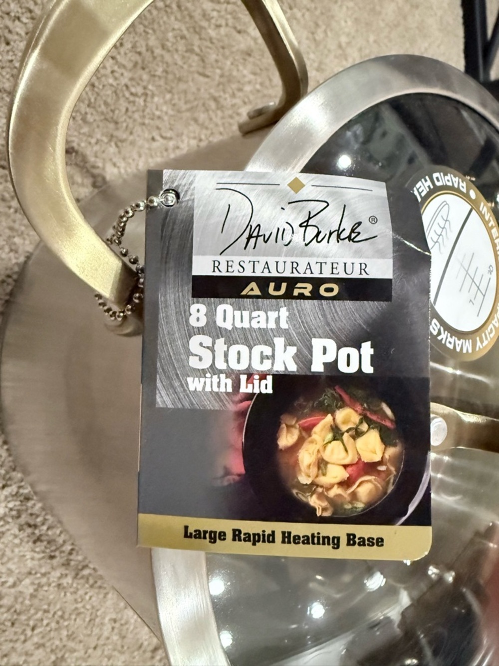 David Burke Auro 8-quart stock Pot - Picture 4 of 7